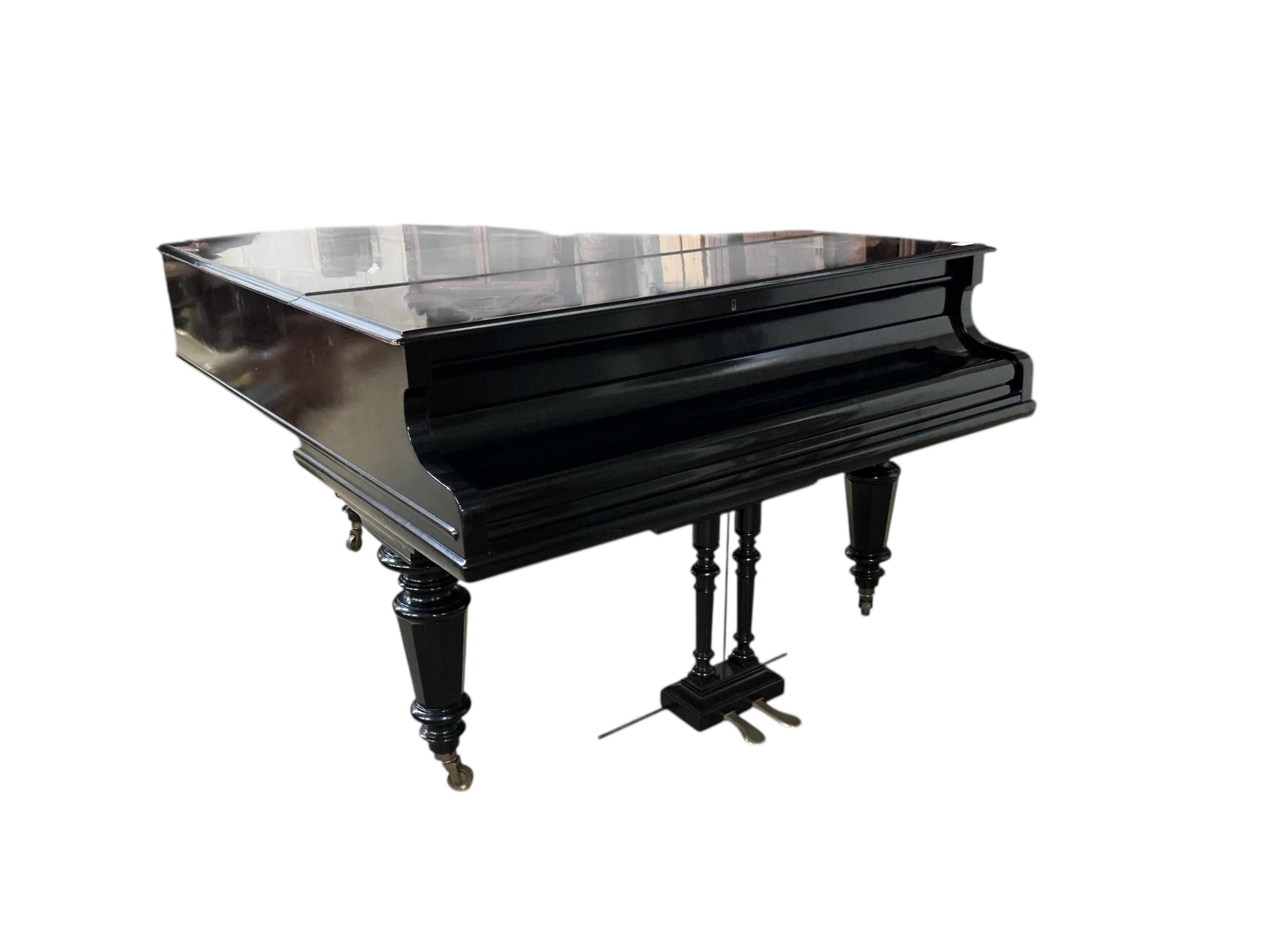 A Bechstein Model ‘A’ ebonised 5ft 8 baby grand piano c.1912, Serial no 105359 1208, retailed by Barker, London CITES Submission reference L3G698EY